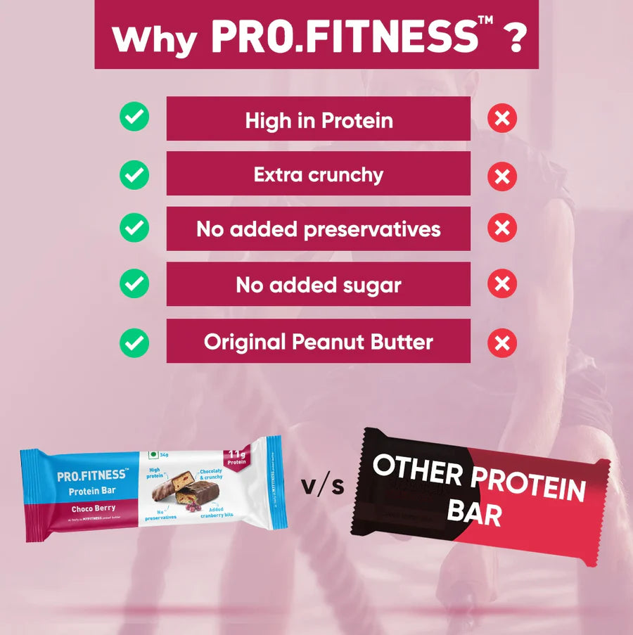 Pro.Fitness Protein Bar - Choco Berry - 6 in 1 Pack