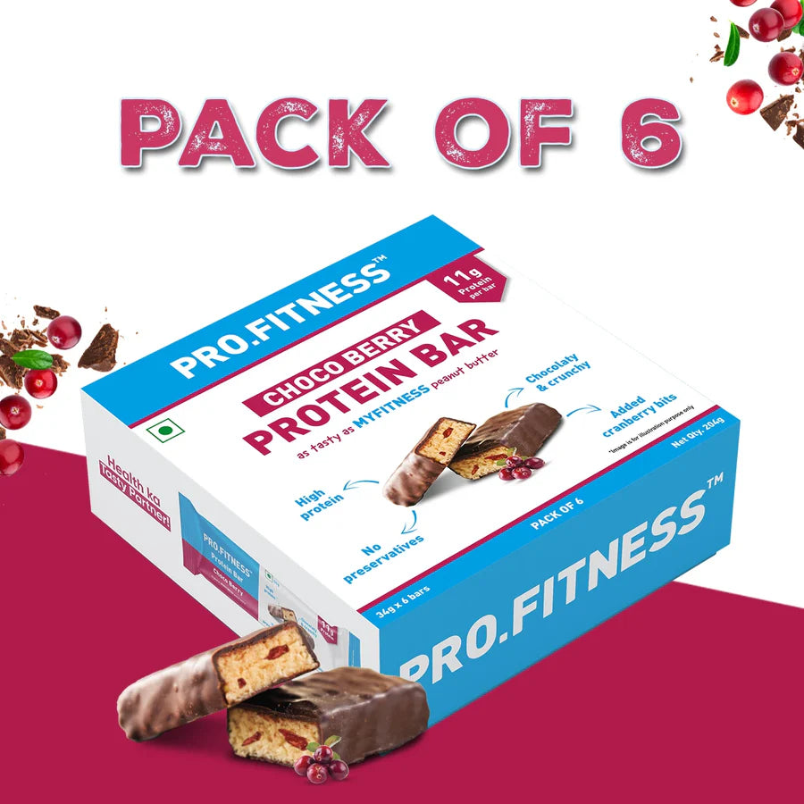 Pro.Fitness Protein Bar - Choco Berry - 6 in 1 Pack