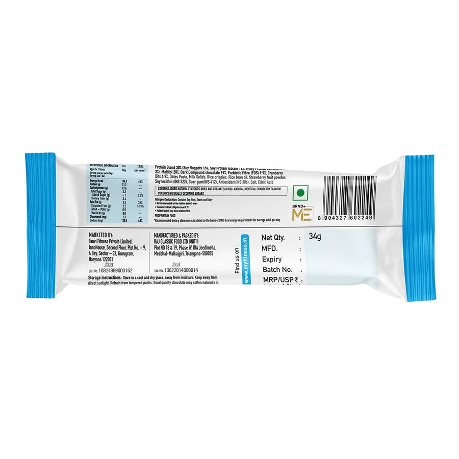 Pro.Fitness Protein Bar - Choco Berry - 6 in 1 Pack