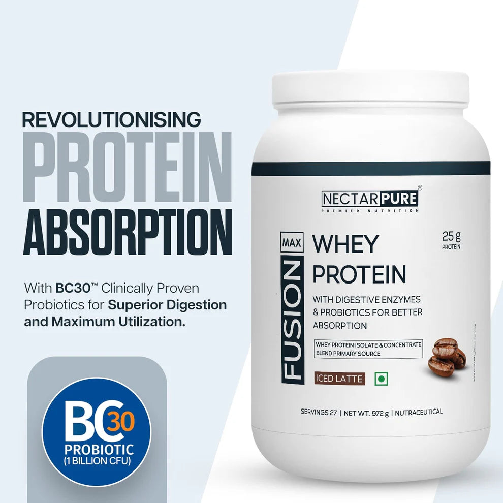 Nectarpure™ FusionMax Whey Protein Powered by BC30™ Probiotics