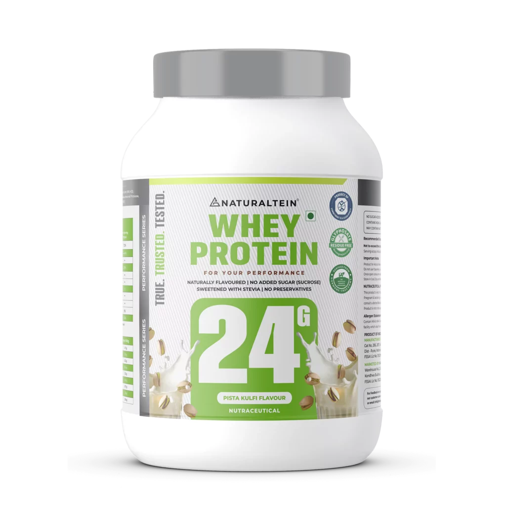 NATURALTEIN – 100% Natural Whey Protein – Max Pista Kulfi