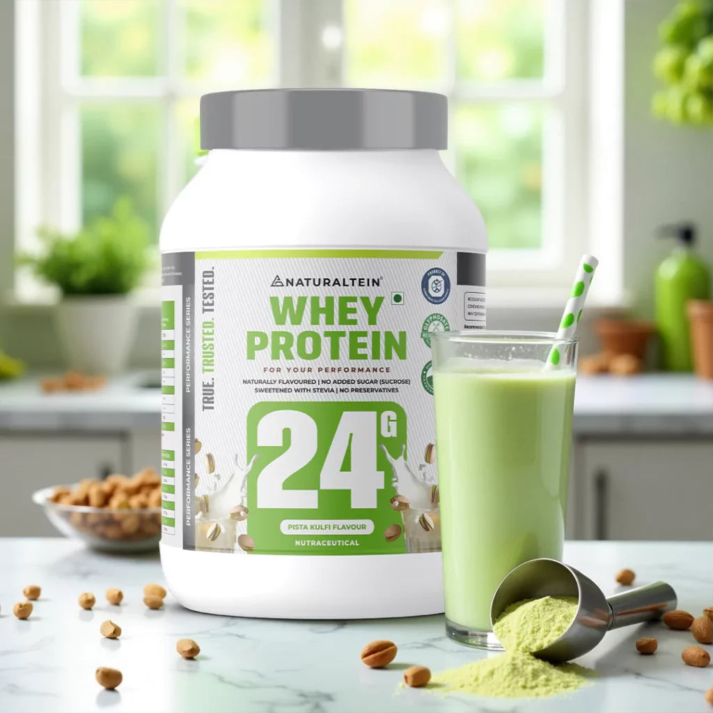 NATURALTEIN – 100% Natural Whey Protein – Max Pista Kulfi
