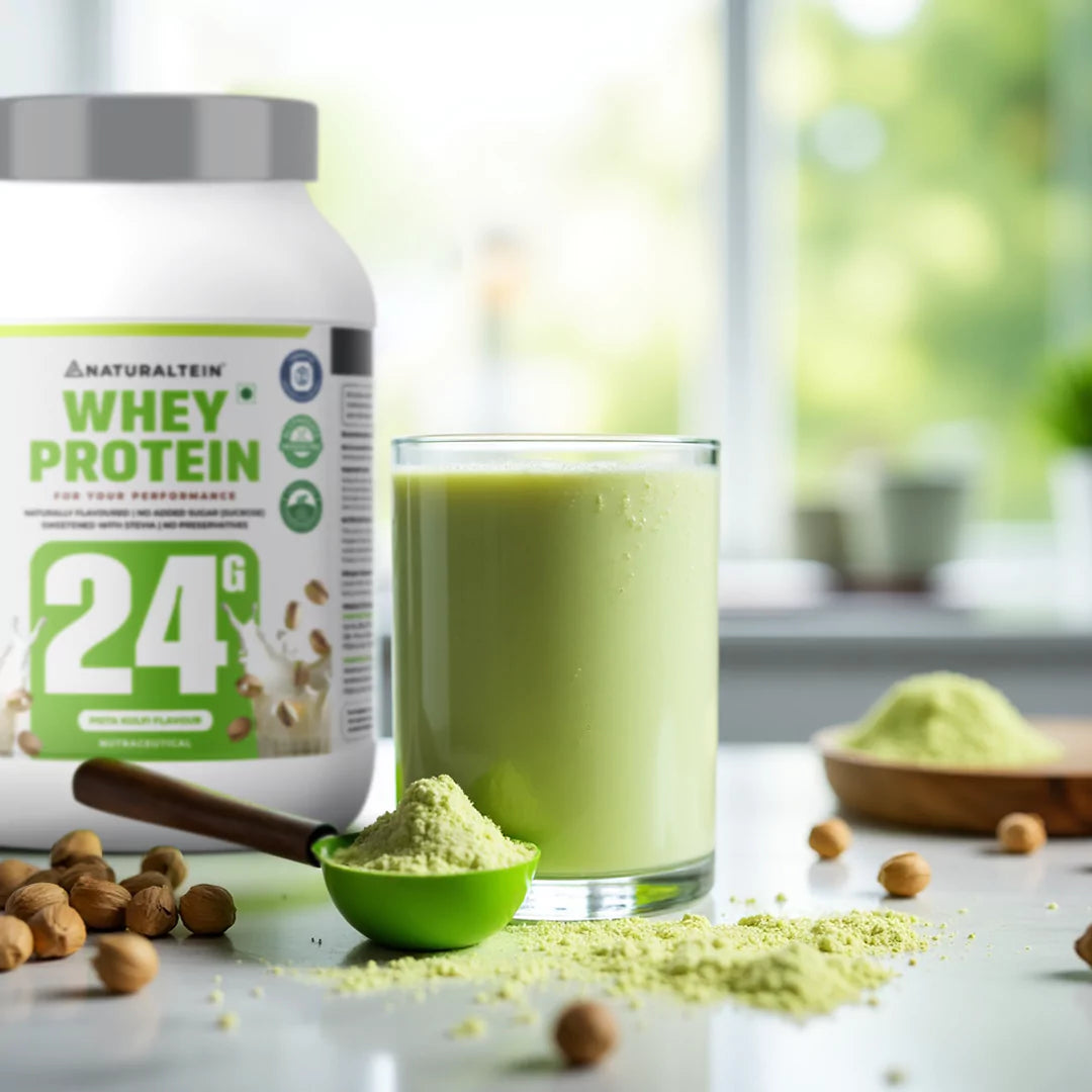 NATURALTEIN – 100% Natural Whey Protein – Max Pista Kulfi