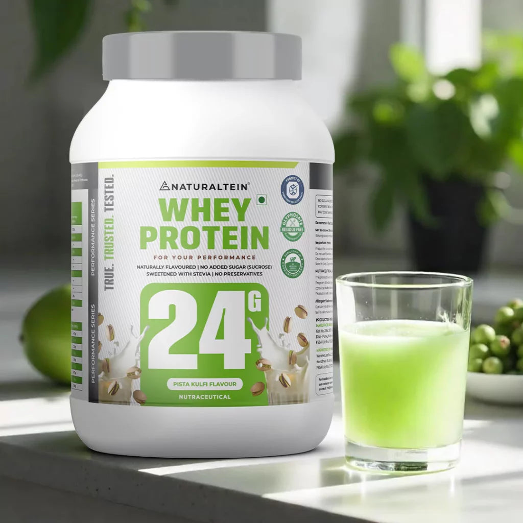 NATURALTEIN – 100% Natural Whey Protein – Max Pista Kulfi
