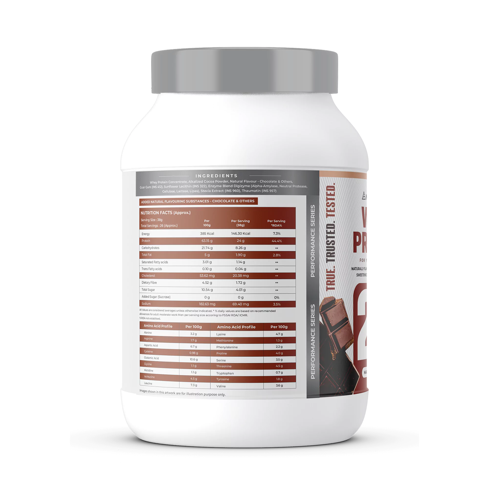 NATURALTEIN – 100% Natural Whey Protein – Max Chocolate